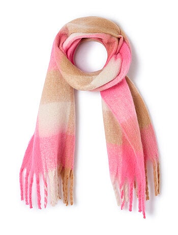 Echarpe à carreaux effet laineux - Damart