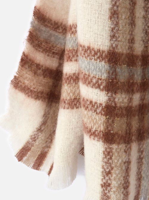 Echarpe à carreaux esprit tartan - Damart - Kiabi