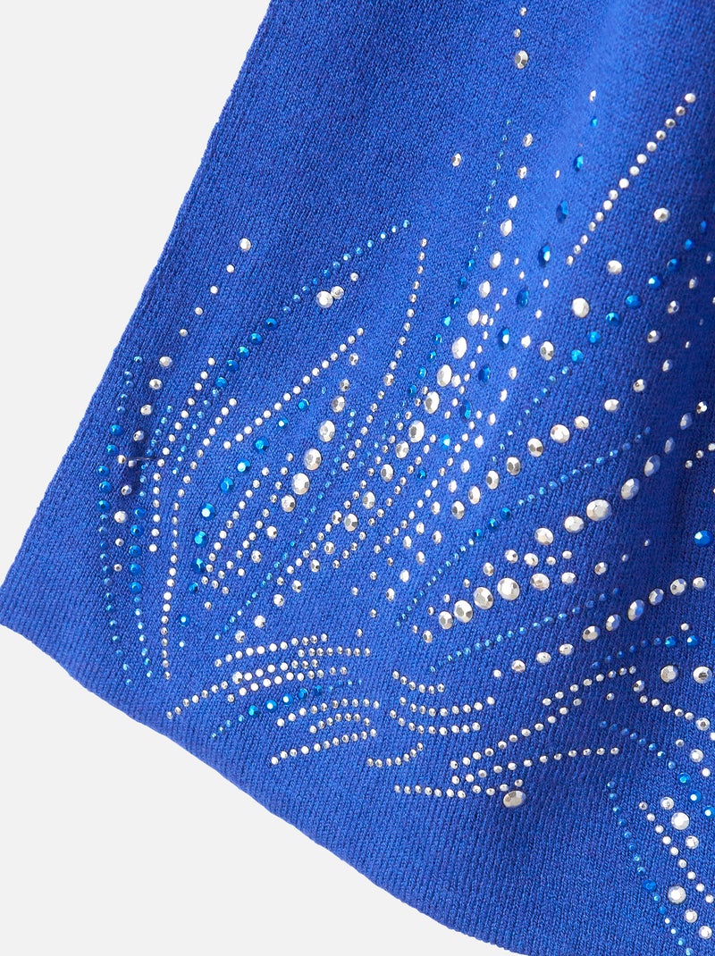 Echarpe à clous fantaisie - Damart Bleu - Kiabi