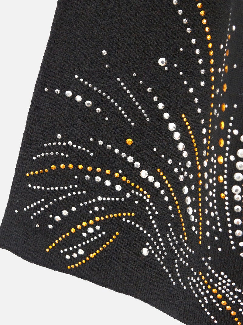 Echarpe à clous fantaisie - Damart Noir - Kiabi