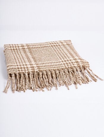 Echarpe à franges chaude à carreaux - afibel
