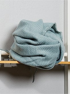 Écharpe à franges et fils dorés - Kiabi