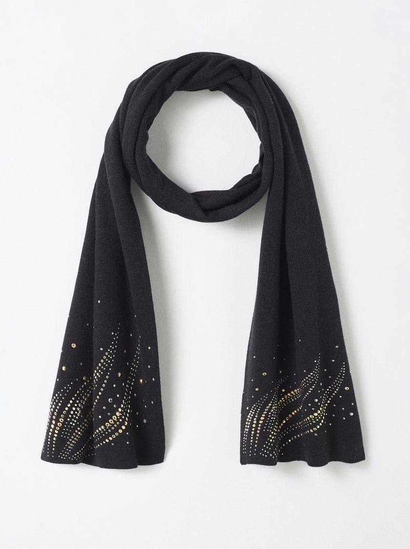 Echarpe à sequins - Damart Noir - Kiabi