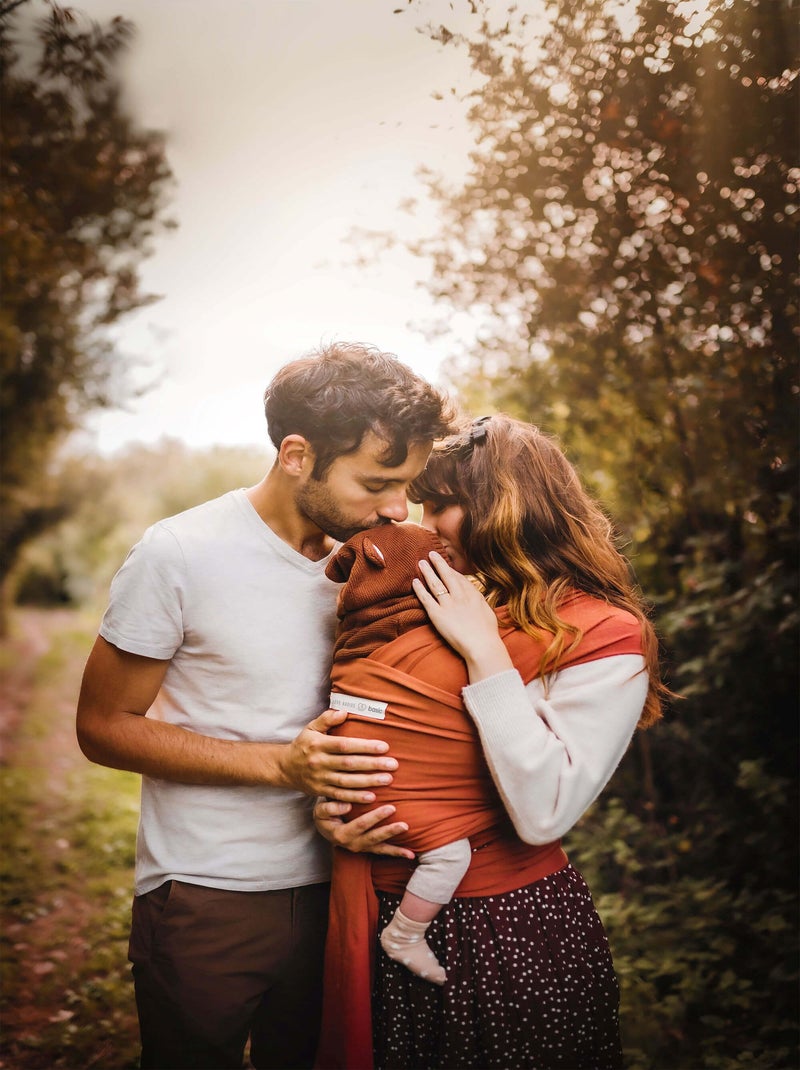 Écharpe BASIC - Fibres BIO - Fauve Marron clair - Kiabi