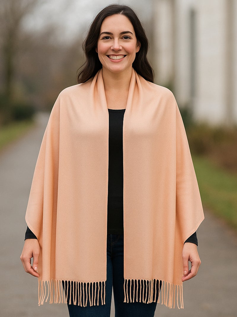 Echarpe bi-ton Gerard Pasquier TOKYO Rose saumon - Kiabi