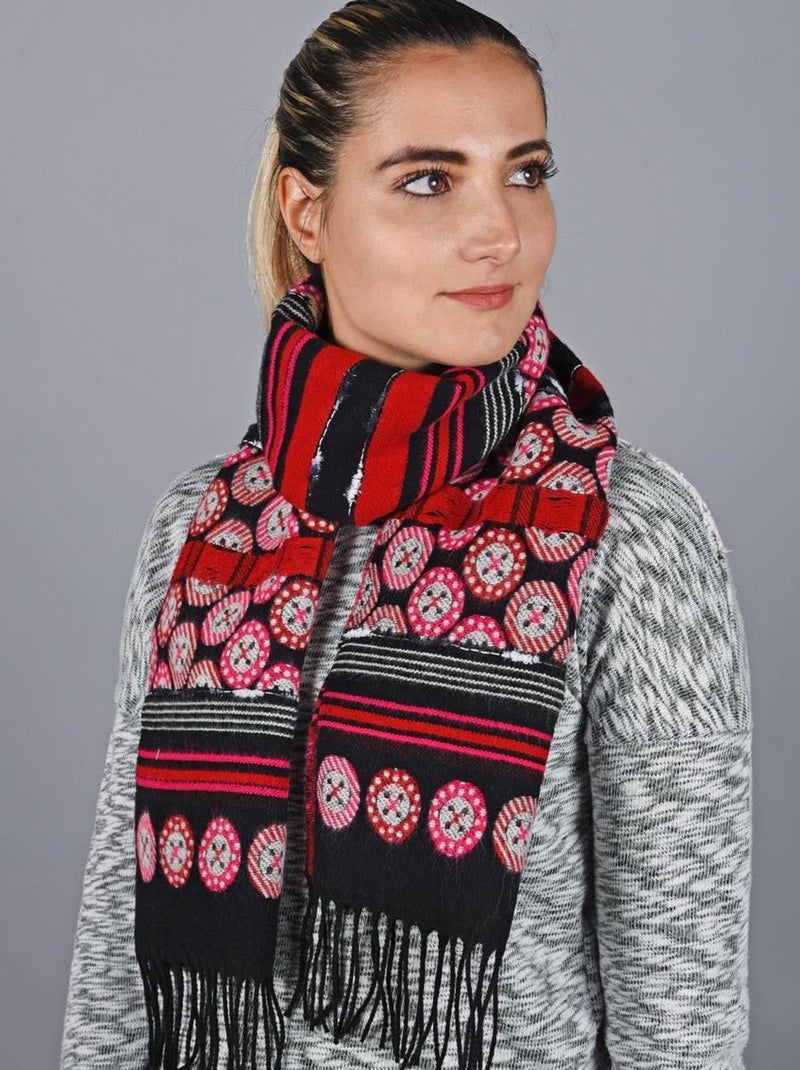 Echarpe Boutons - Fabriqué en France Rouge - Kiabi