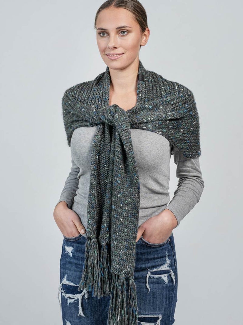 Echarpe Cabra - Made in UE gris anthracite - Kiabi