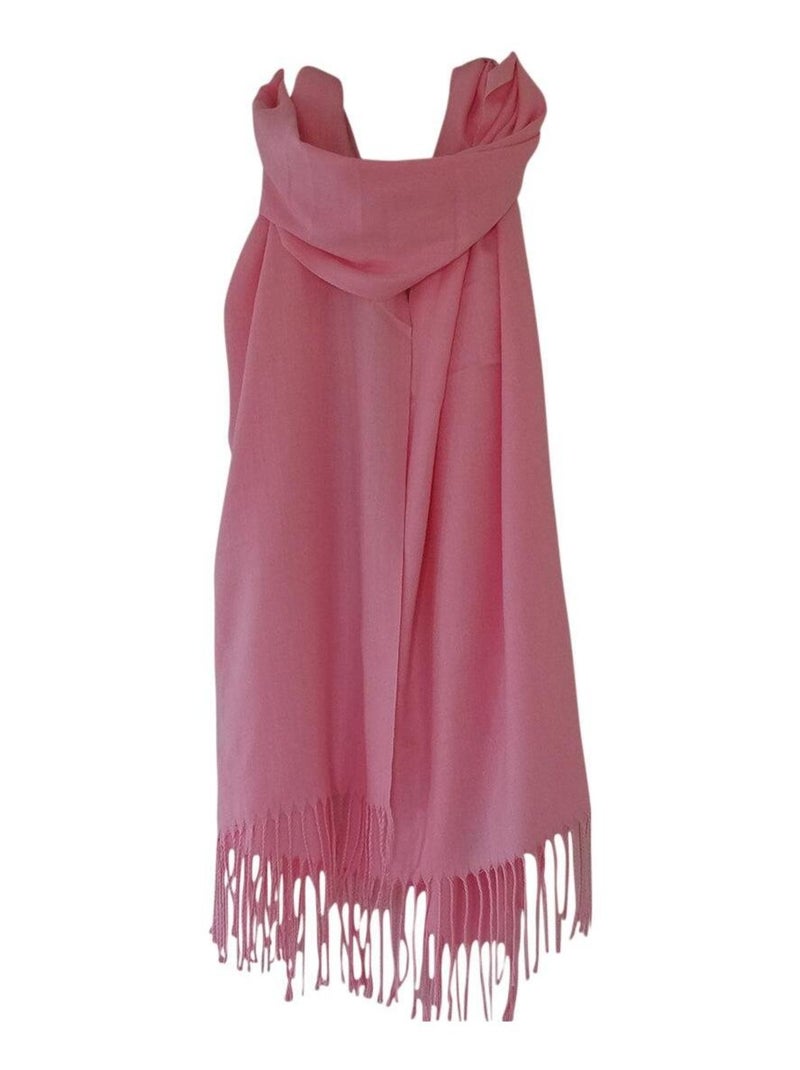 Écharpe Cachemire PETRA – Écharpe Femme Homme Douce et Chaude Rose - Kiabi