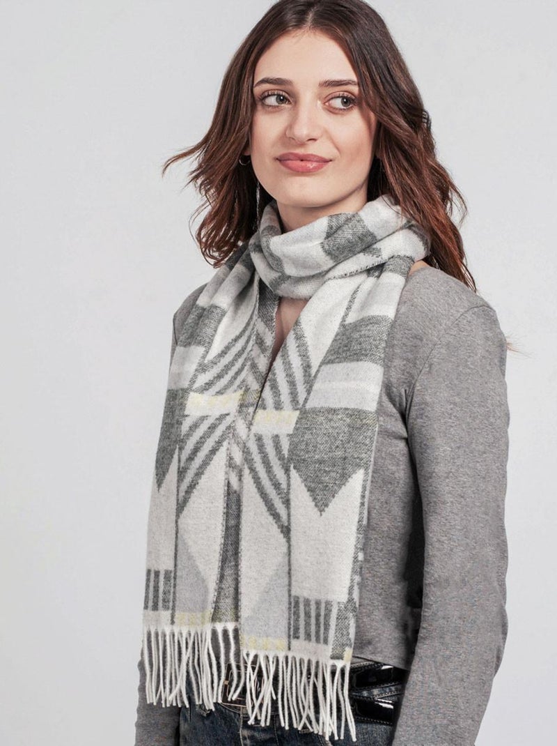 Echarpe Cashcryl Eolia - Fabriqué en France Gris - Kiabi
