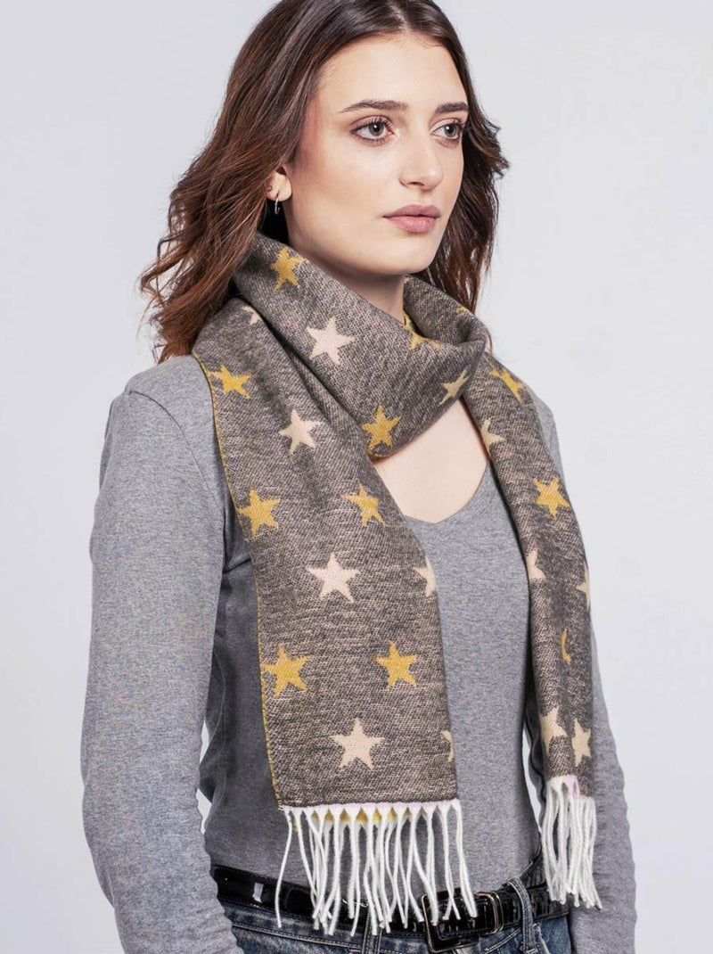 Echarpe Cashcryl Lactia - Fabriqué en France Gris - Kiabi
