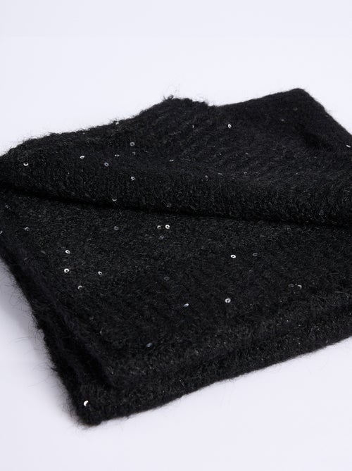 Echarpe chaud maille brillante à sequins - AFIBEL - Kiabi