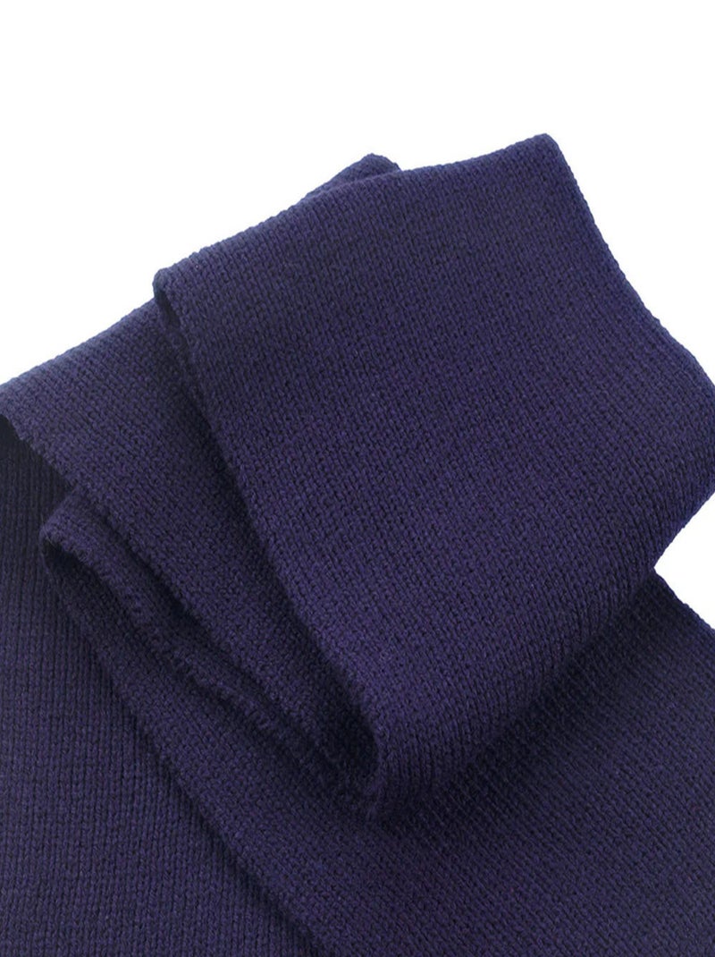 Écharpe classic heavy - result winter essentials Bleu marine - Kiabi
