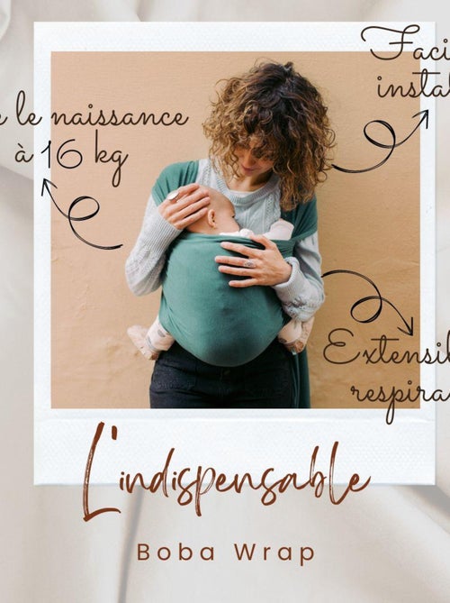 Echarpe de portage Boba Wrap Bleu Marine - Kiabi