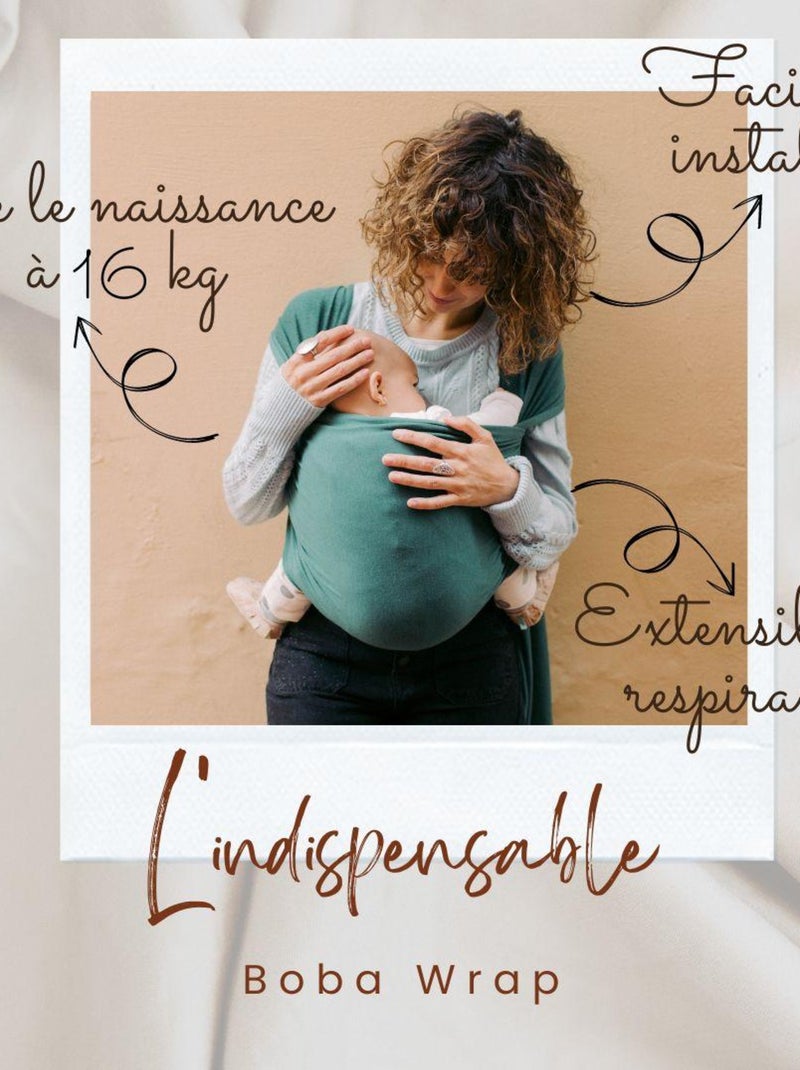 Echarpe de portage Boba Wrap Bleu Marine Bleu - Kiabi