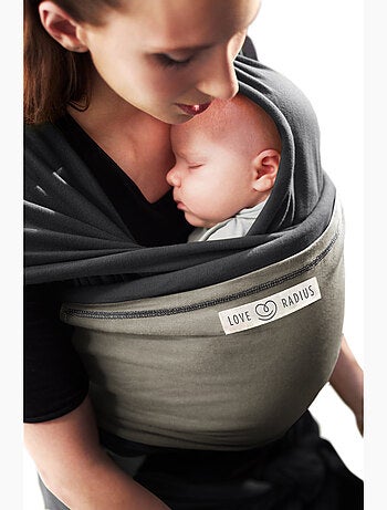 Echarpe de portage L'Originale anthracite poche olive