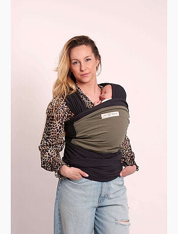 Echarpe de portage L'Originale anthracite poche olive