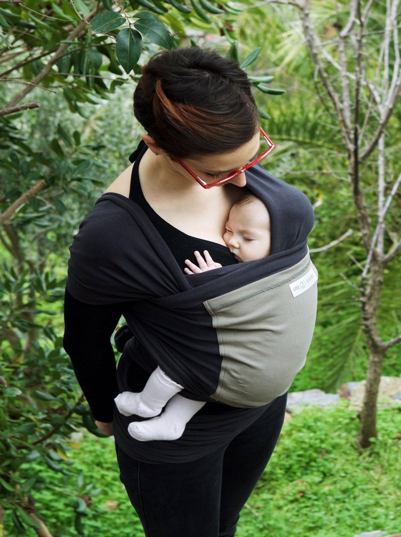 Echarpe de portage L'Originale anthracite poche olive Vert olive - Kiabi