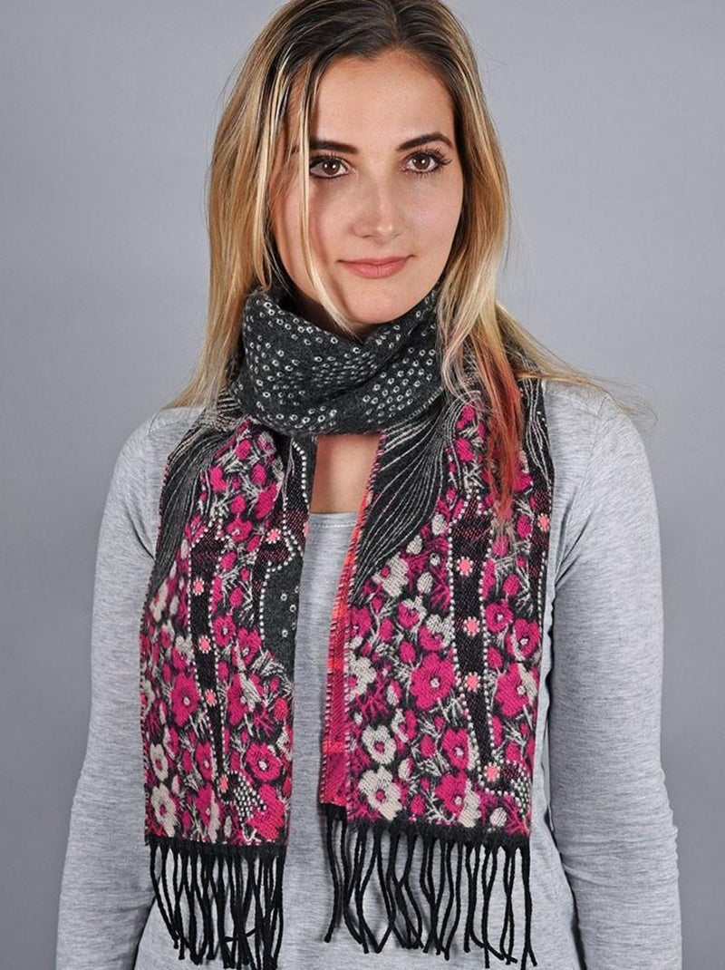 Echarpe Déesse - Fabriqué en France Rose fushia - Kiabi