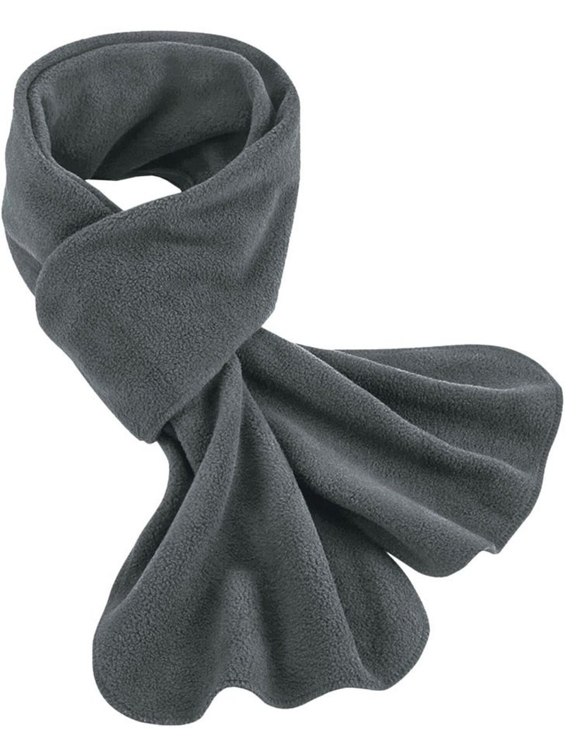 Écharpe d'hiver en polaire recyclée - beechfield Gris métalique - Kiabi