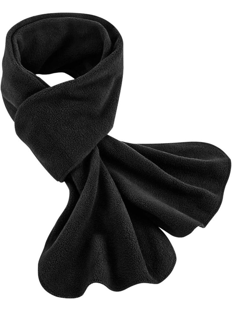 Écharpe d'hiver en polaire recyclée - beechfield Noir - Kiabi