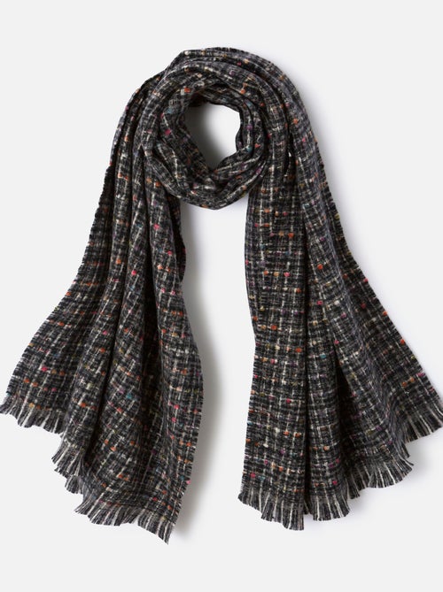 Echarpe effet tweed - Damart - Kiabi