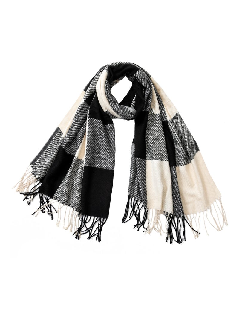 Echarpe en cachemire Bigcase Noir - Kiabi