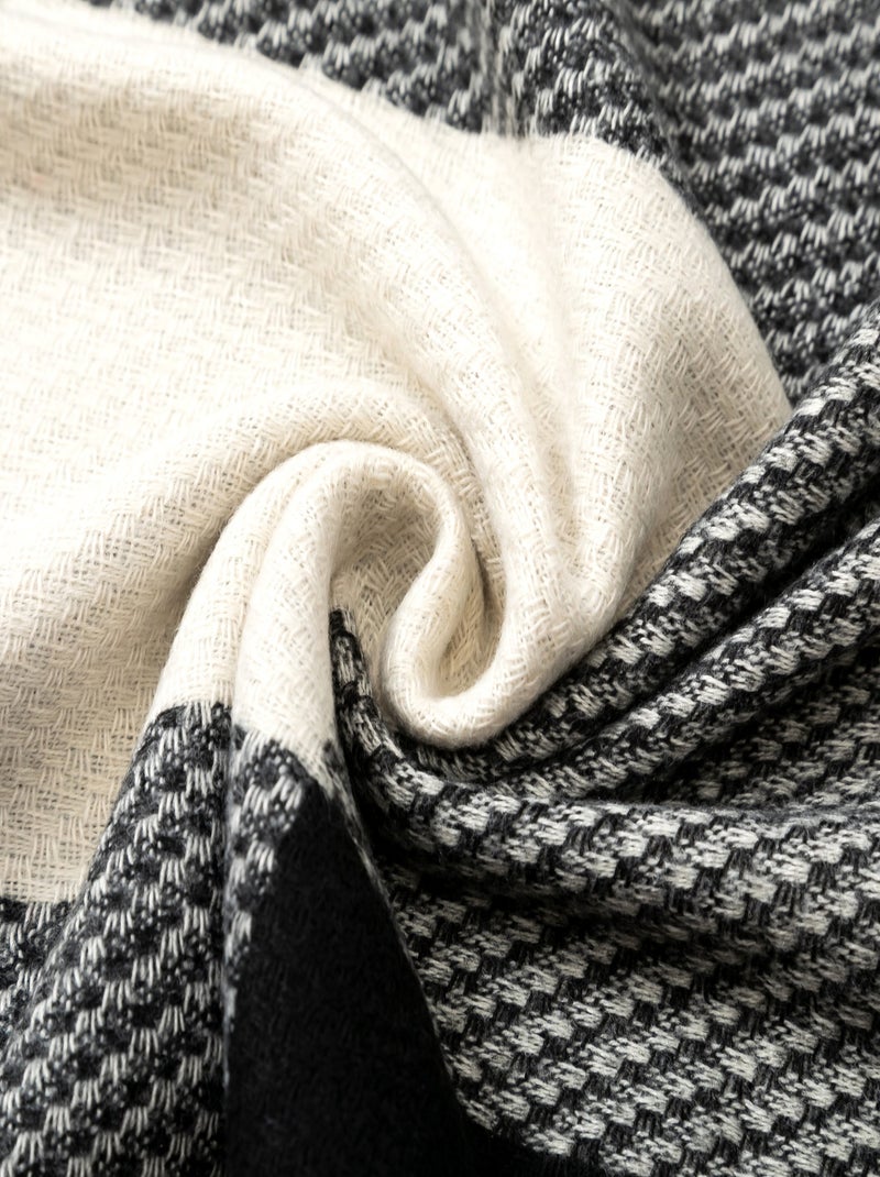 Echarpe en cachemire Bigcase Noir - Kiabi