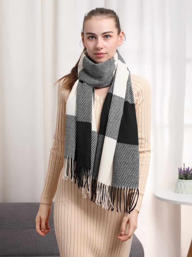 Echarpe en cachemire Bigcase Noir - Kiabi