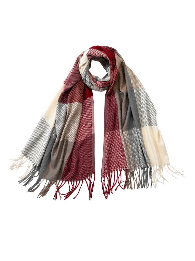 Echarpe en cachemire Bigcase Rouge - Kiabi