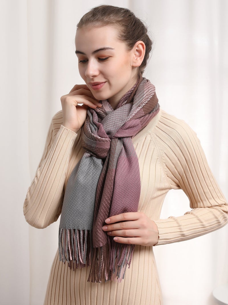 Echarpe en cachemire Bigcase Violet - Kiabi