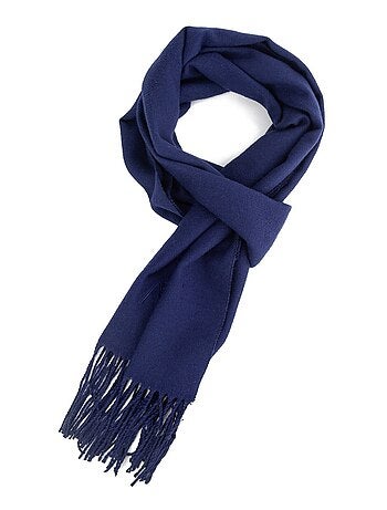 Écharpe en cachemire bleu marine Dolce Caldo