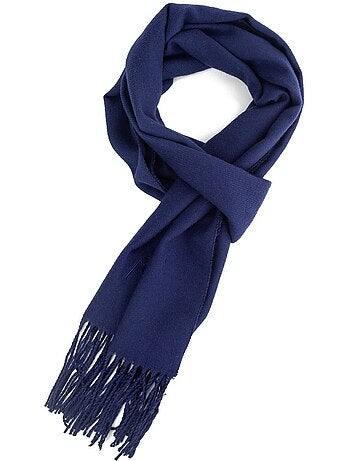 Écharpe en cachemire bleu marine Dolce Caldo
