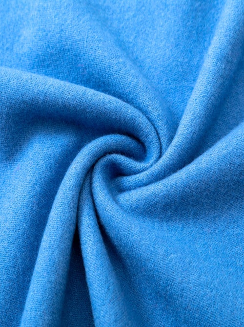 Écharpe en cachemire bleu Recto-Verso - Kiabi