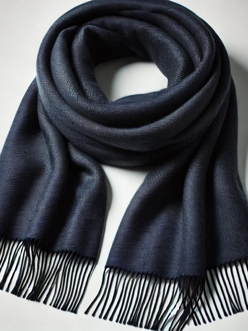 Echarpe en Cachemire Caldo Bleu marine - Kiabi