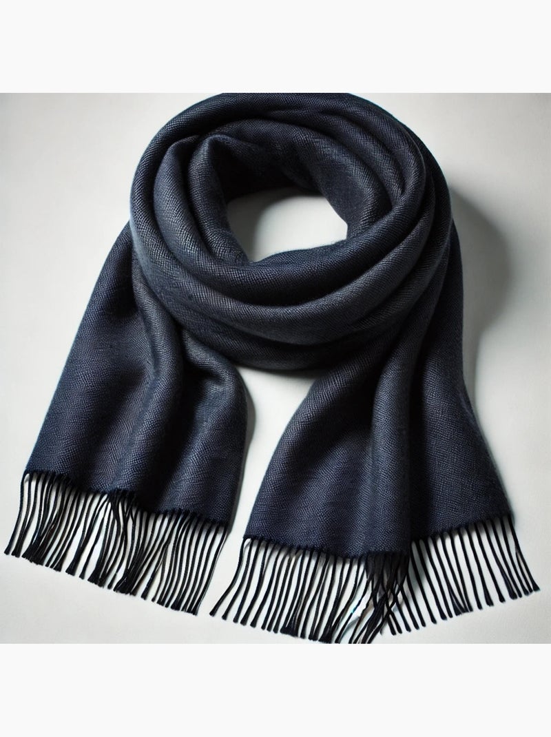 Echarpe en Cachemire Caldo Bleu marine - Kiabi