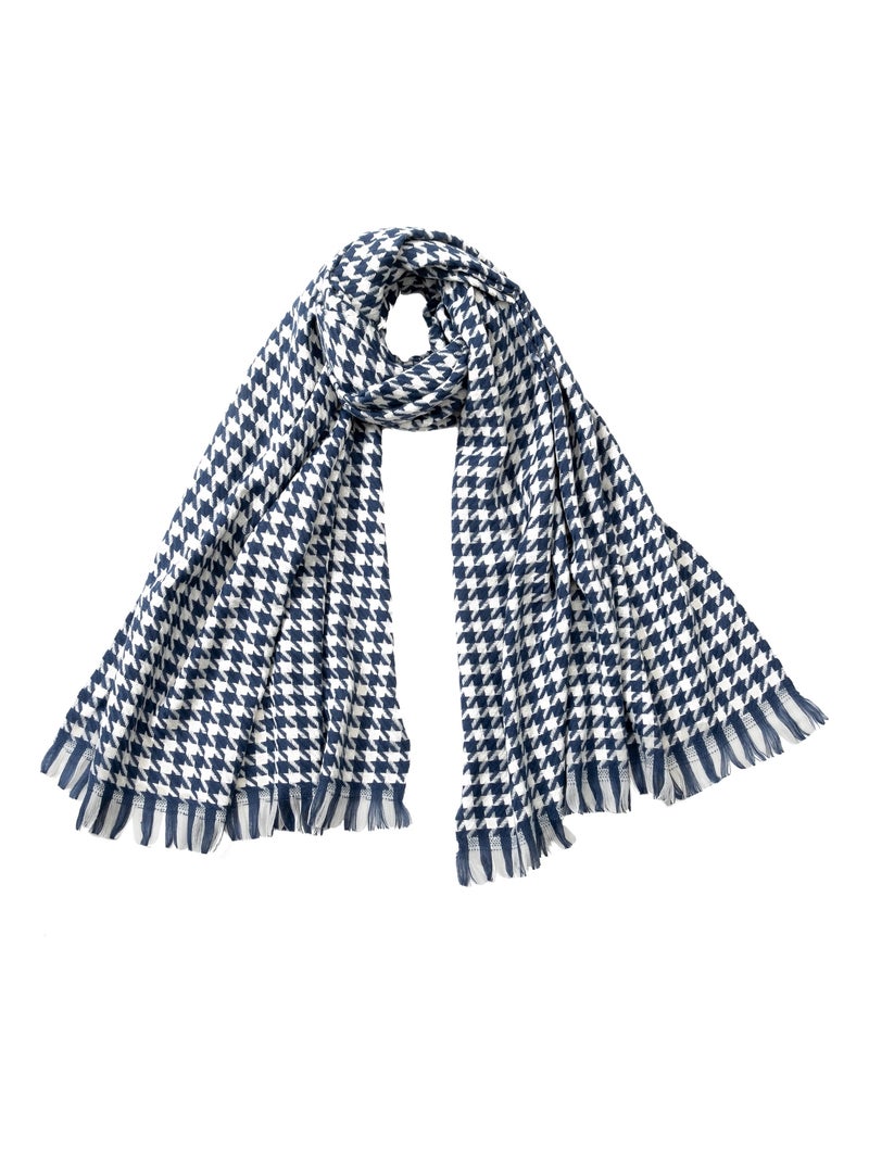 Echarpe en Cachemire Daniela Bleu - Kiabi