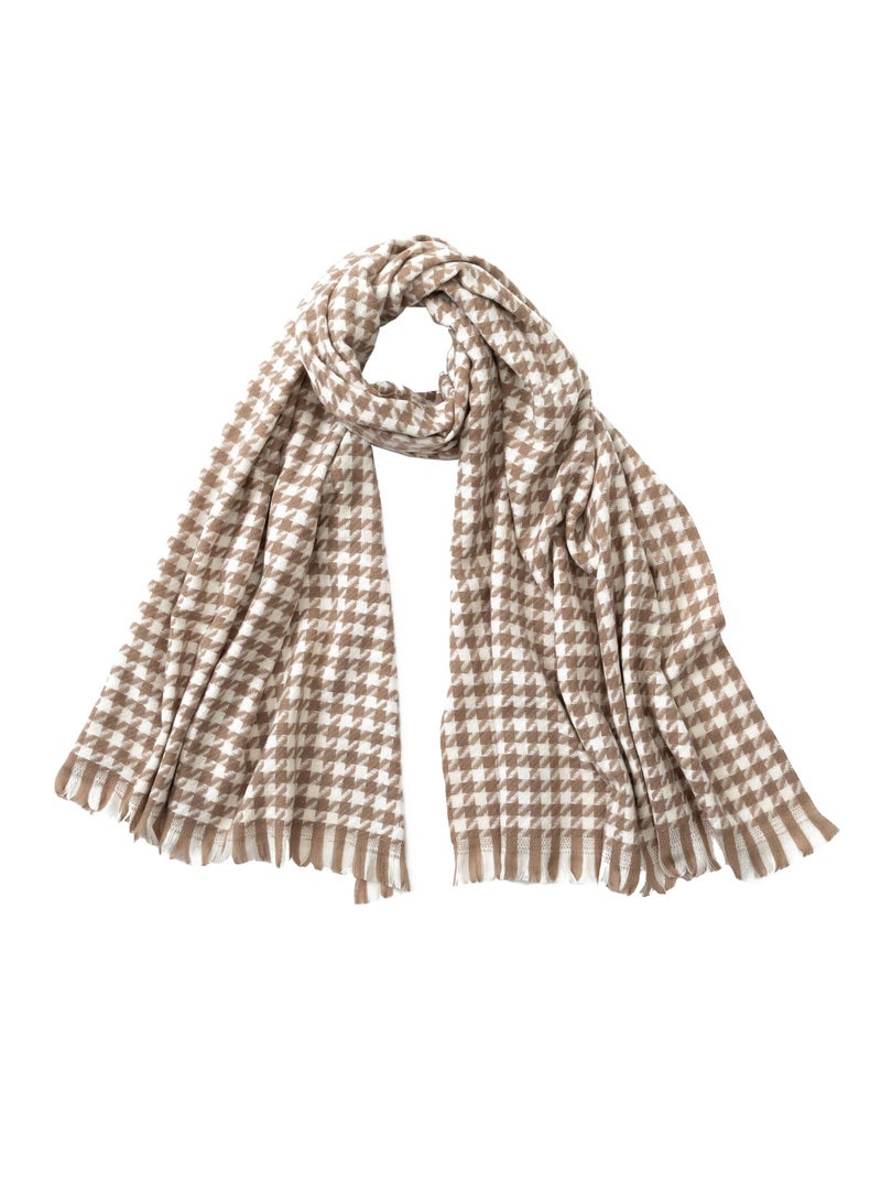 Echarpe en Cachemire Daniela Marron - Kiabi