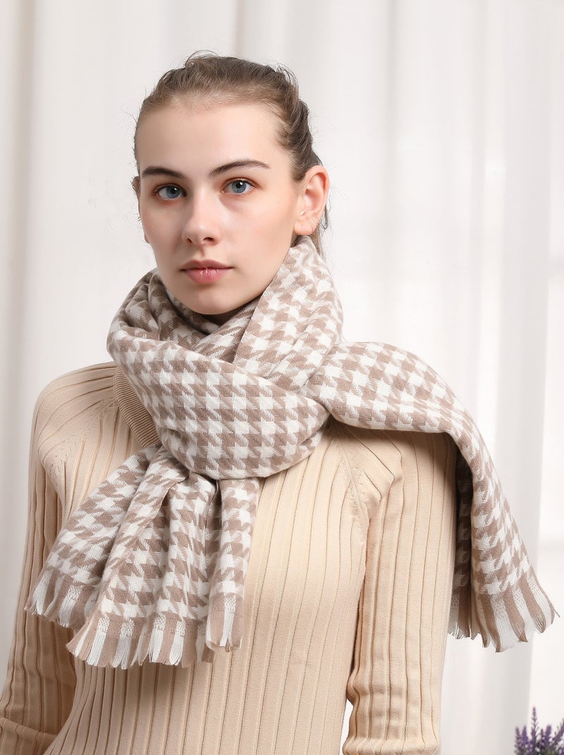 Echarpe en Cachemire Daniela Marron - Kiabi