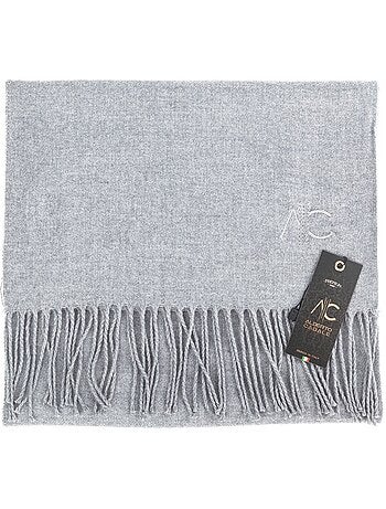 Écharpe en cachemire gris clair Dolce Caldo