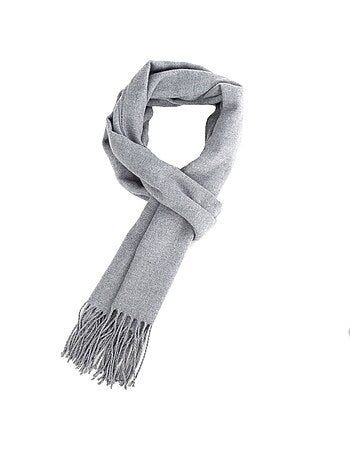 Écharpe en cachemire gris clair Dolce Caldo