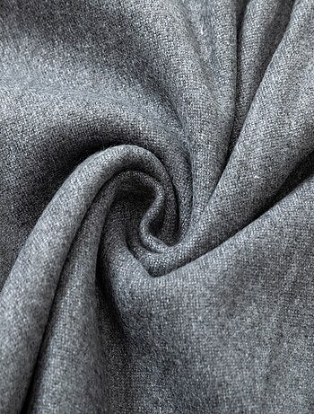 Écharpe en cachemire gris Recto-Verso