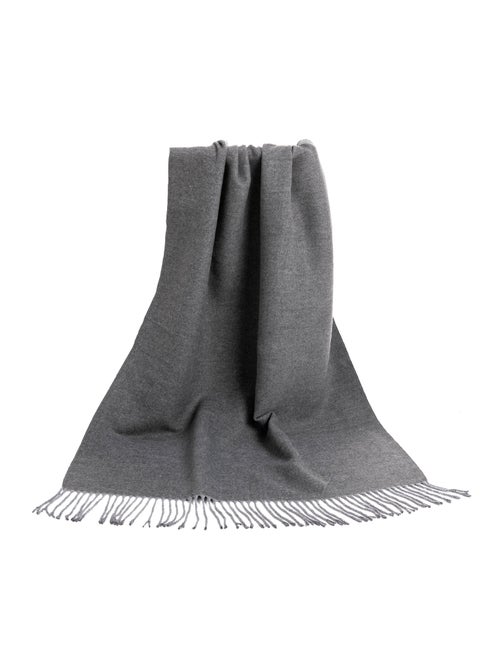 Écharpe en cachemire gris Recto-Verso - Kiabi