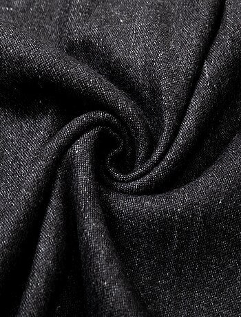 Écharpe en cachemire noir Recto-Verso