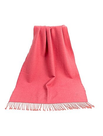 Écharpe en cachemire rose Recto-Verso