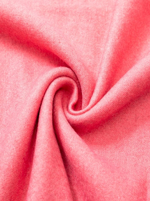 Écharpe en cachemire rose Recto-Verso - Kiabi