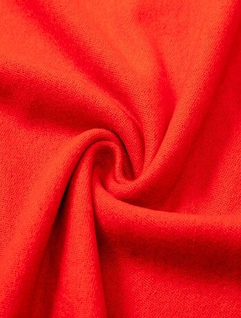 Écharpe en cachemire rouge Recto-Verso