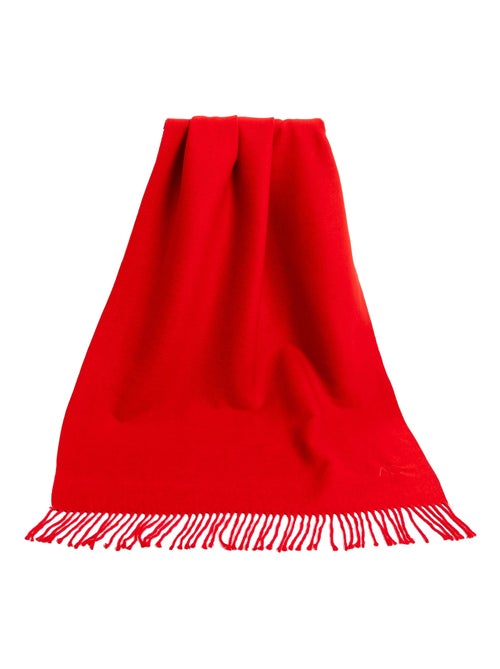 Écharpe en cachemire rouge Recto-Verso - Kiabi