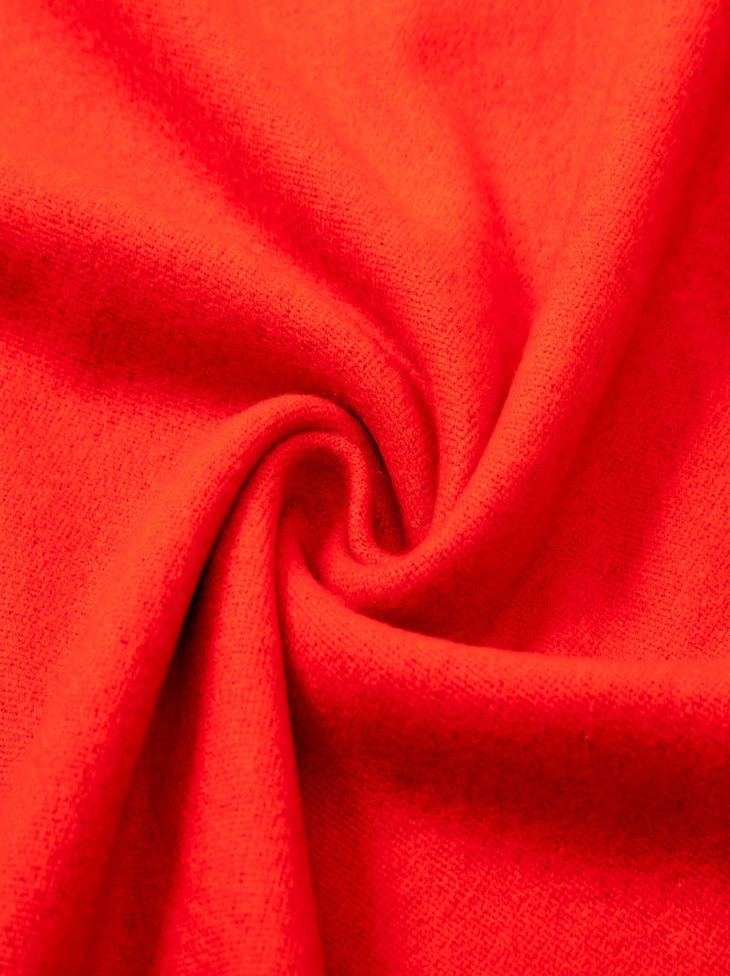 Écharpe en cachemire rouge Recto-Verso Rouge - Kiabi