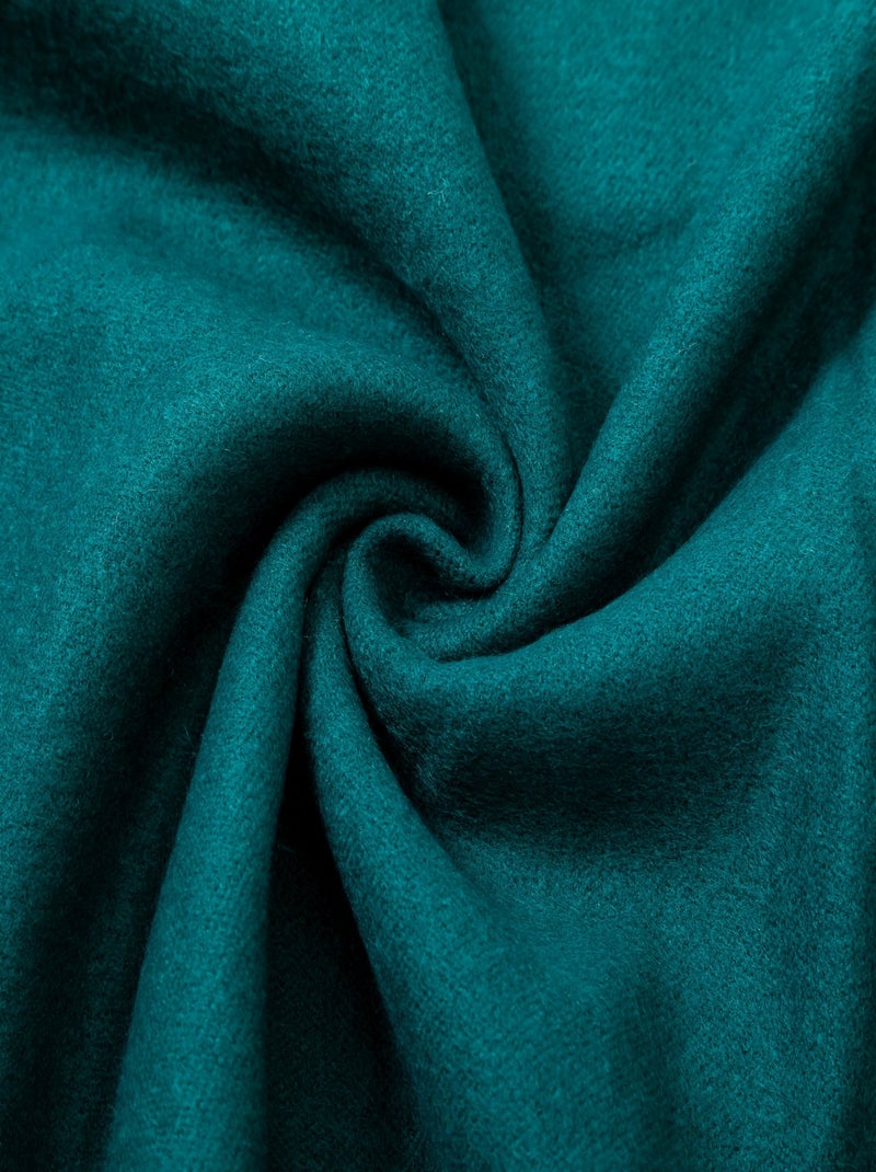 Écharpe en cachemire vert Recto-Verso Vert - Kiabi