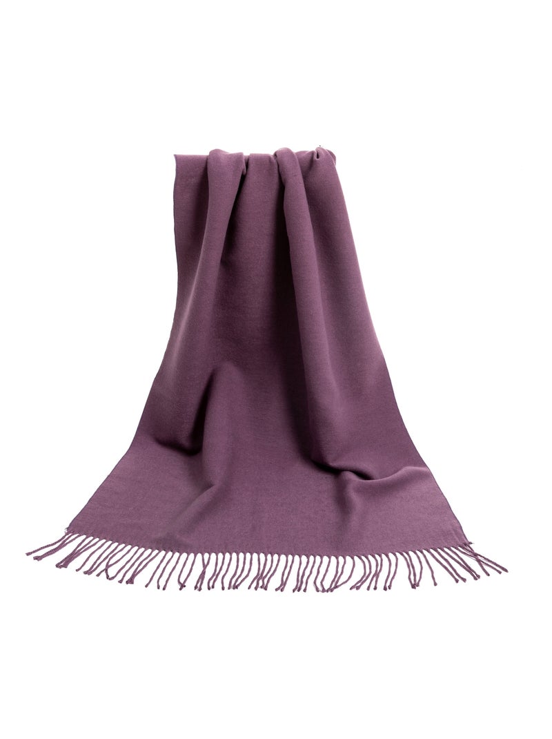 Écharpe en cachemire violet Recto-Verso Violet - Kiabi
